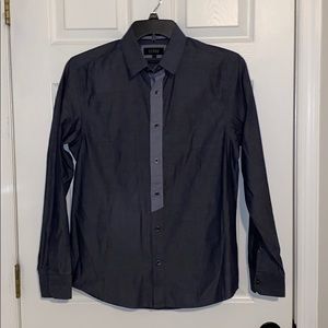 Guess two tone men’s small long sleeve button down